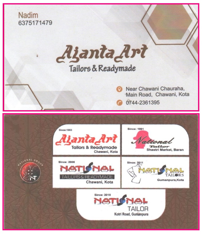 AJANTA ART TAILOR AND READYMADE AJANTA ART TAILOR AND READYMADE